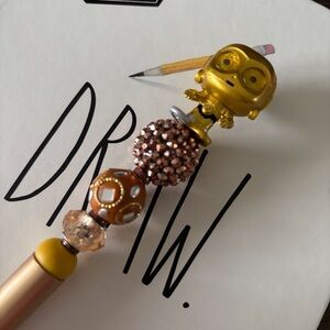 Disney Doorables: Star Wars: C-P3O handmade beaded pen